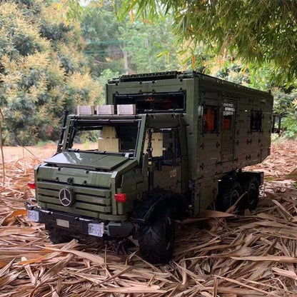 Trilumity Building Block Set: 1:8 Remote-Controlled Mercedes Unimog Expedition Truck | Fully Motorized Collector’s Edition (6689-Piece)