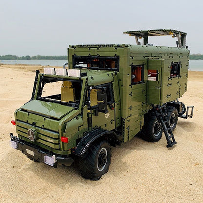 Trilumity Building Block Set: 1:8 Remote-Controlled Mercedes Unimog Expedition Truck | Fully Motorized Collector’s Edition (6689-Piece)