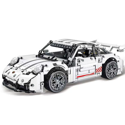 Trilumity Building Block Set: 1:14 Porsche GT Race Car | High-Performance Racing Edition (1268+-Piece)
