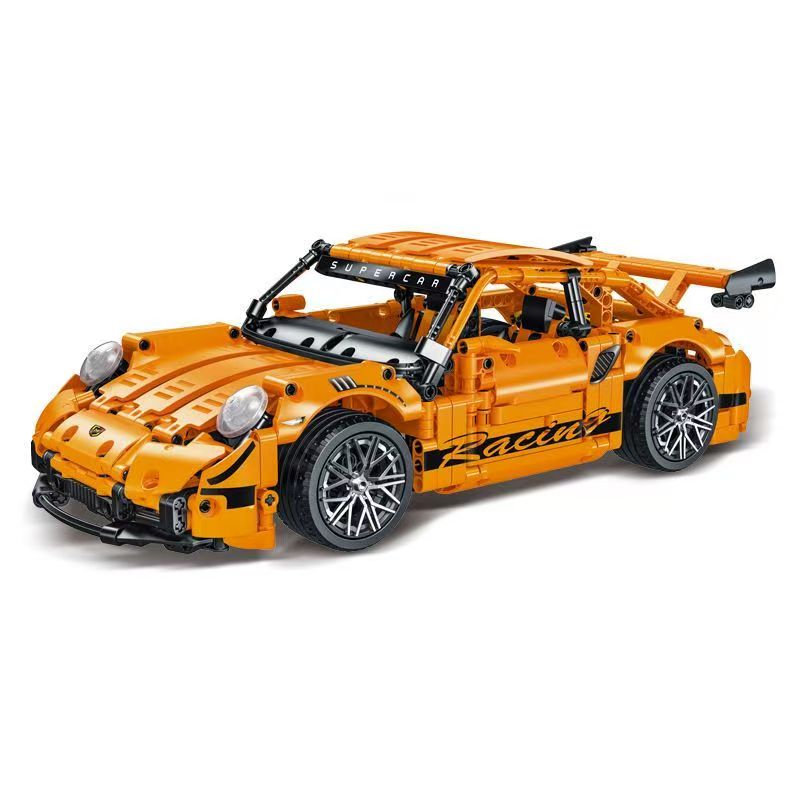 Trilumity Building Block Set: 1:14 Porsche GT Race Car | High-Performance Racing Edition (1268+-Piece)