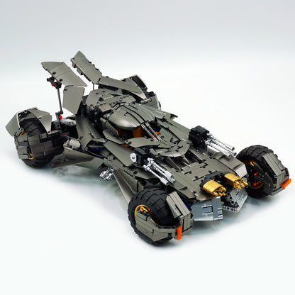 Trilumity Motorized Building Block Set: 1:8 Superhero Batman Car Set | Gun Gray Metallic Edition (2851-Piece)