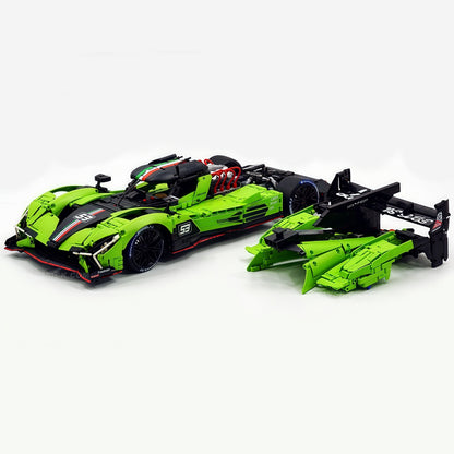 Trilumity Motorized Building Block Set: 1:8 The Ultimate LMDh Hybrid Prototype | 2024 Endurance (3771-Piece)
