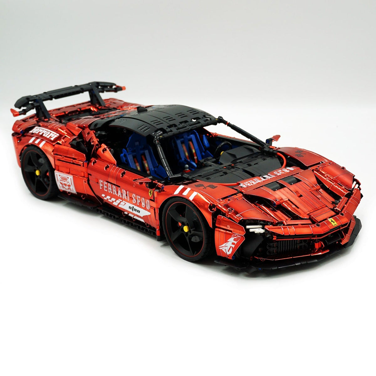 Trilumity Motorized Building Block Set: 1:8 Xx Track Hybrid Red Plating Limited Color, The Ultimate Supercar, More Than 12 Features