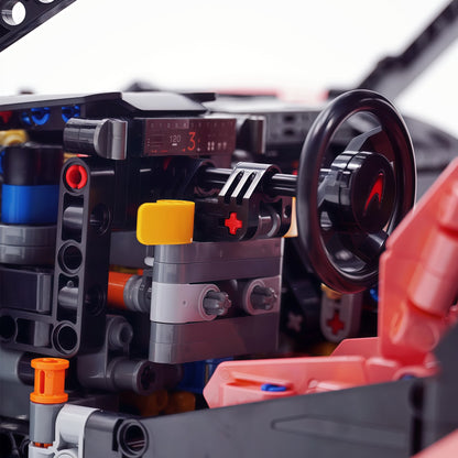Trilumity Motorized Building Block Set: 1:8 The Ultimate British Woking Hypercar | Misty Rose Custom Edition | Shipped in Original Gift Box