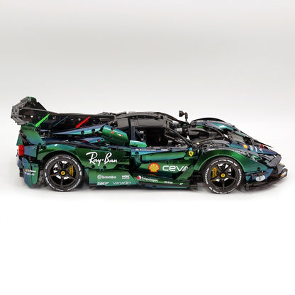 Trilumity Motorized Building Block Set: 1:8 The Ultimate Italian Hybrid Hypercar Evo | Chameleon Metallic Paint Italian Flagship (4058+-Piece)