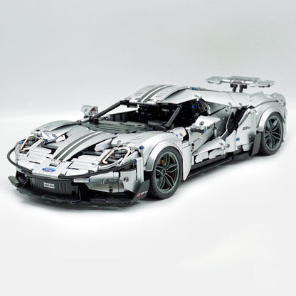Trilumity Building Block Set: 1: 8 Ford GT Silver Supercar (3056-Piece)