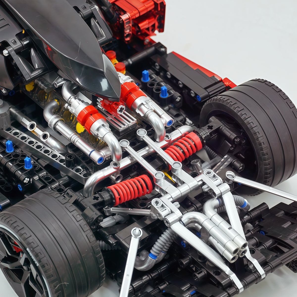 Trilumity Building Block Set: 1:8 Pagani Zonda R | Mirror Blood Red Paint Italian Hypercar (3300+-Piece)
