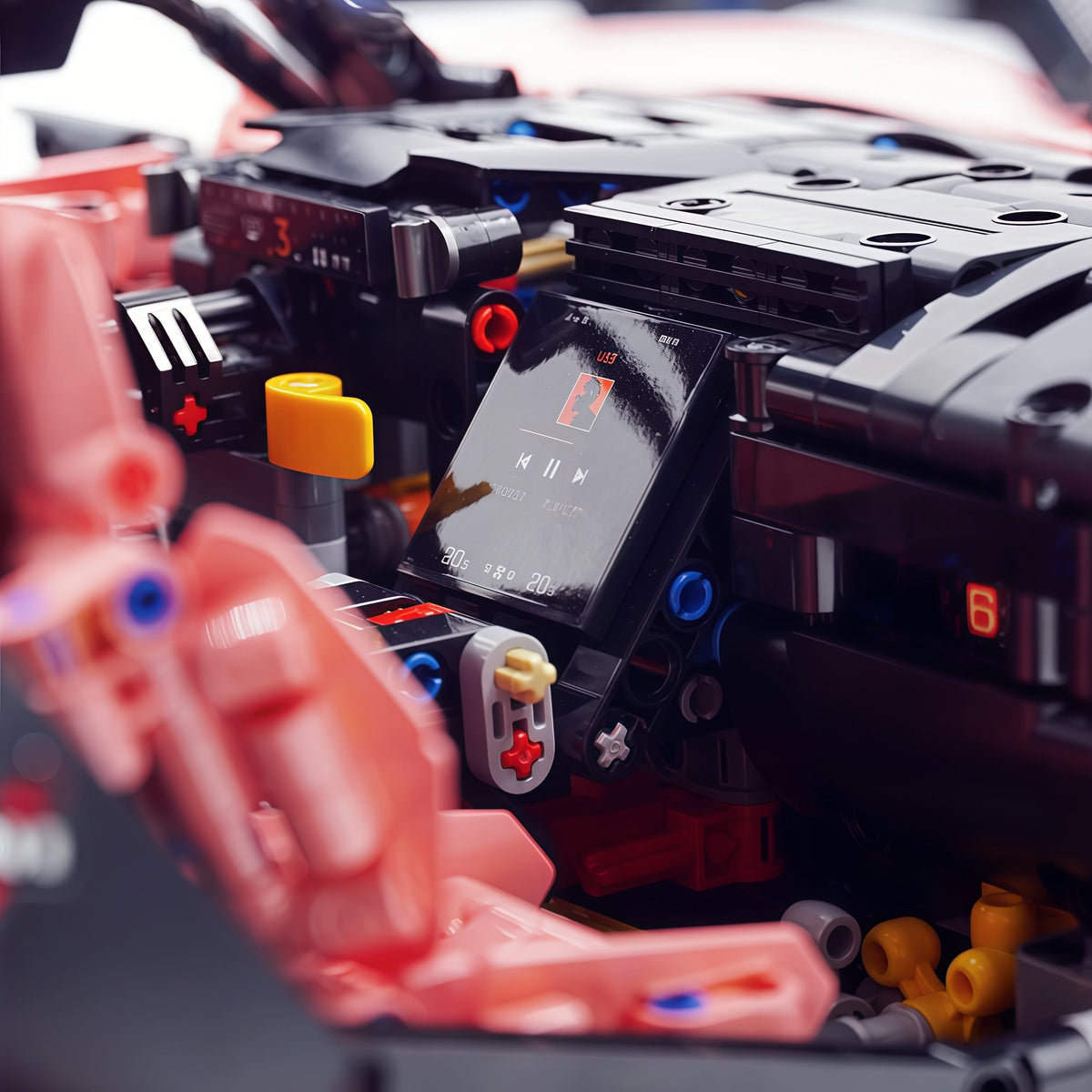 Trilumity Motorized Building Block Set: 1:8 The Ultimate British Woking Hypercar | Misty Rose Custom Edition | Shipped in Original Gift Box