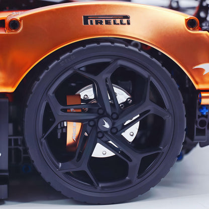 Trilumity Motorized Building Block Set: 1:8 The Ultimate British Woking Hypercar | Orange-Gold Custom Edition | Shipped in Original Gift Box