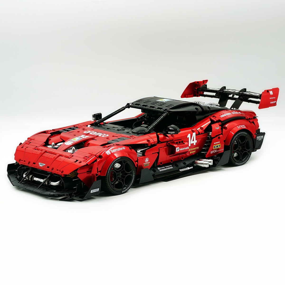 Trilumity Building Block Set: 1:8 Aston Martin Vulcan | Paint Pearl Red Edition | 3794+-Piece