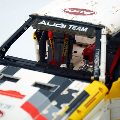 Trilumity Building Block Set: 1: 8 Audi Rally Quattro S1 Group B 1984, Genuine Authorization (3887+Piece)