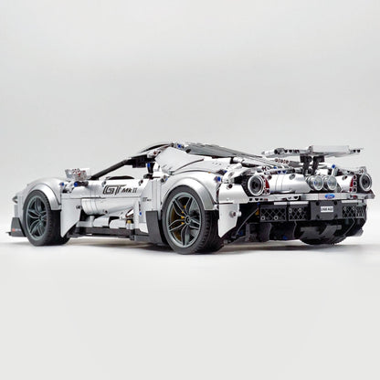 Trilumity Building Block Set: 1: 8 Ford GT Silver Supercar (3056-Piece)