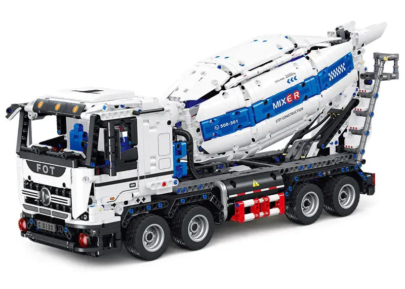 JieStar MOC Motorized Building Block Set: APP Mechanical RC Mixer Truck, Model FF11012