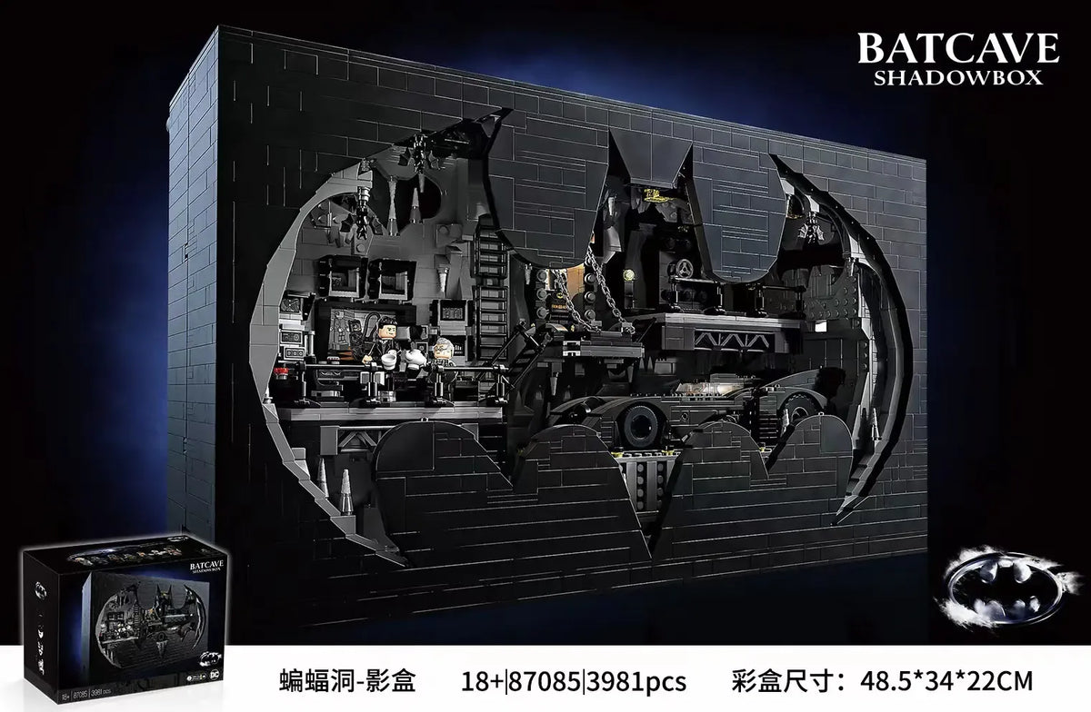 MOC Building Block Set: Super Hero MOC Ultimate Batcave Shadow Box, Model 87085