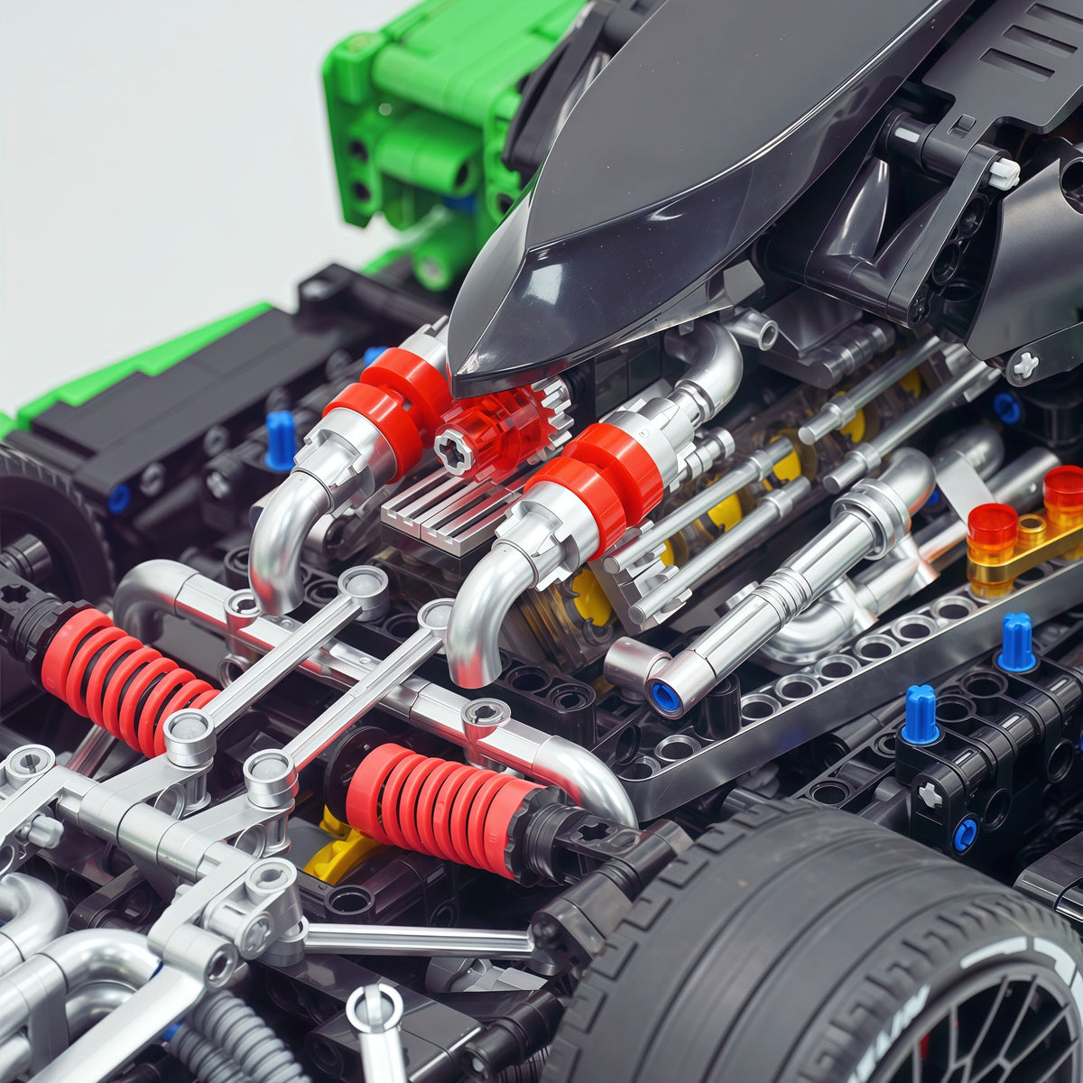 Trilumity Building Block Set: 1:8 Pagani Zonda R | Pearl Green Paint Italian Hypercar (3300+-Piece)