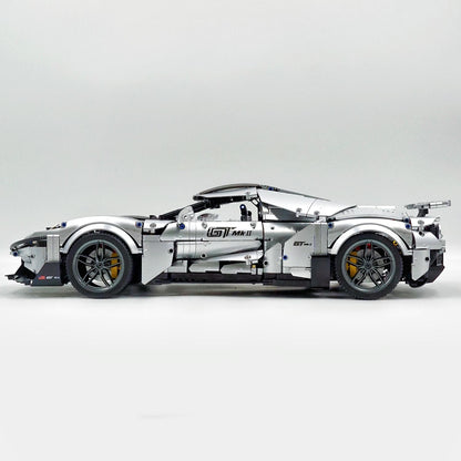 Trilumity Building Block Set: 1: 8 Ford GT Silver Supercar (3056-Piece)