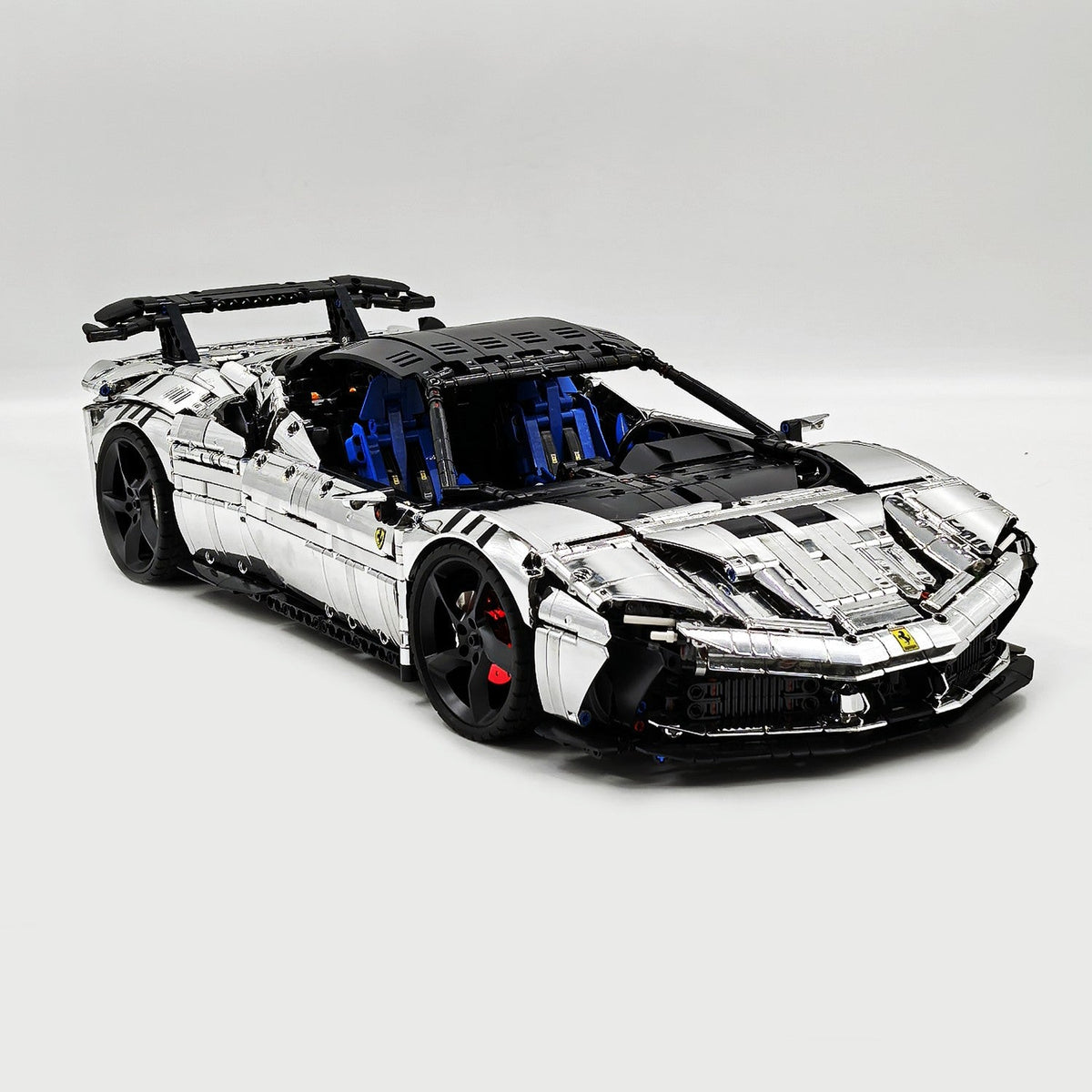 Trilumity Motorized Building Block Set: 1:8 Xx Track Hybrid Silver Plating Limited Color, The Ultimate Supercar, More Than 12 Features