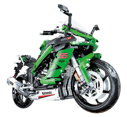 JieStar MOC Building Block Set: Kawasaki NINJA 1000SX Motorcycle, Model 58053