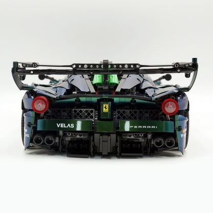 Trilumity Motorized Building Block Set: 1:8 The Ultimate Italian Hybrid Hypercar Evo | Chameleon Metallic Paint Italian Flagship (4058+-Piece)