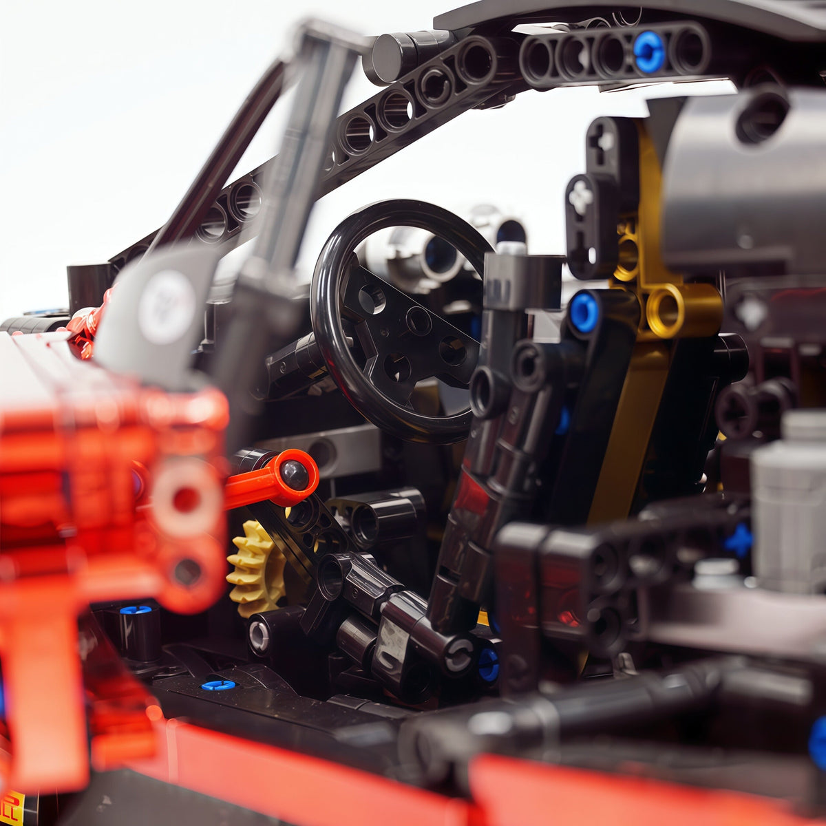 Trilumity Building Block Set: 1:8 Pagani Zonda R | Mirror Blood Red Paint Italian Hypercar (3300+-Piece)