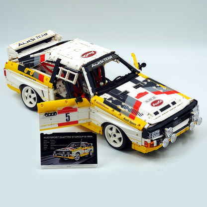 Trilumity Building Block Set: 1: 8 Audi Rally Quattro S1 Group B 1984, Genuine Authorization (3887+Piece)