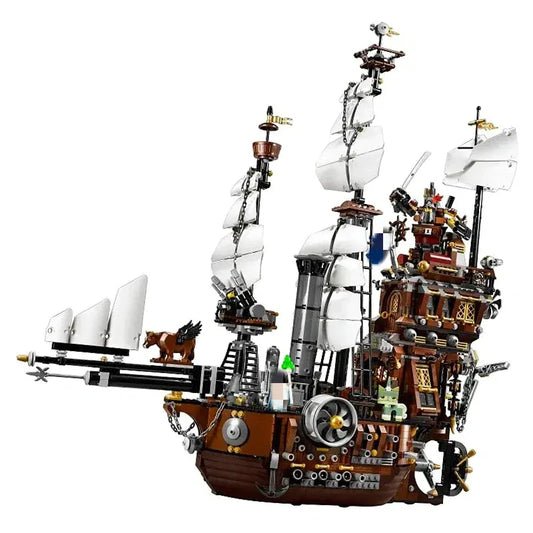 MOC Building Block Set: Movie MOC Metal Beard Sea Cow Pirates Ship, Model 16002 / 83003