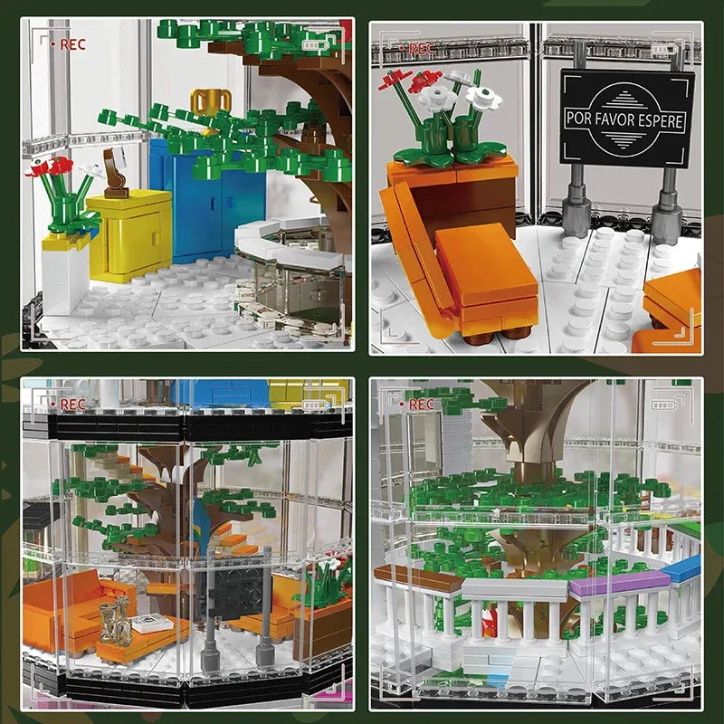 Mould King MOC Building Block Set: Transparent Tower, Model K16013