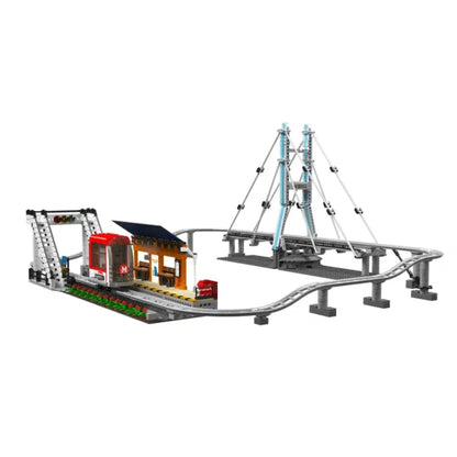 Mould King Building Block Set: Motorized Urban Railcar, Model K16052