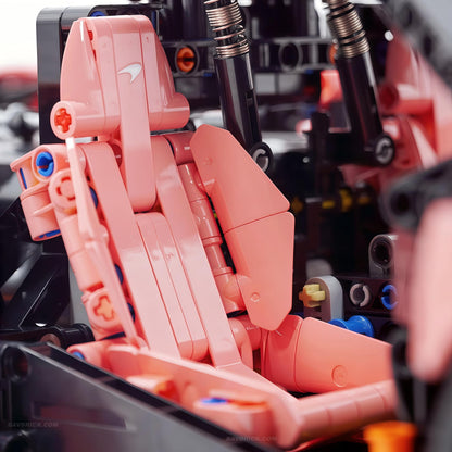 Trilumity Motorized Building Block Set: 1:8 The Ultimate British Woking Hypercar | Misty Rose Custom Edition | Shipped in Original Gift Box
