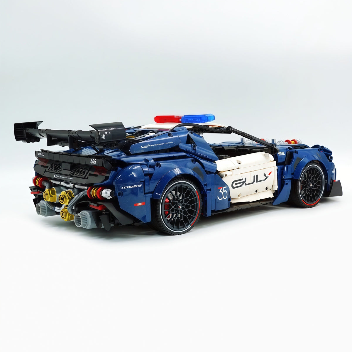 Trilumity Building Block Set: 1:8 American Mustang Police Car | The Ultimate RC Collector’s Item (3975-Piece)