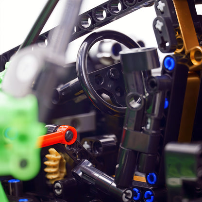 Trilumity Building Block Set: 1:8 Pagani Zonda R | Pearl Green Paint Italian Hypercar (3300+-Piece)