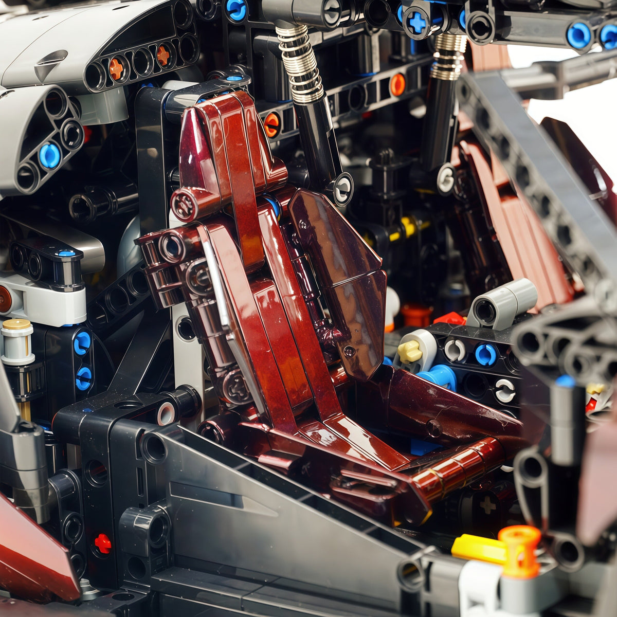 Trilumity Motorized Building Block Set: 1:8 The Ultimate British Woking Hypercar | Black & Red Chameleon Paint Edition | Shipped in Original Gift Box