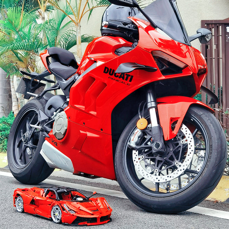 Trilumity LaFerrari C6 Sportcar, Fully Detailed Simulation Building Block Set, 1:8 Scale, Remote Control, 4,739-Piece