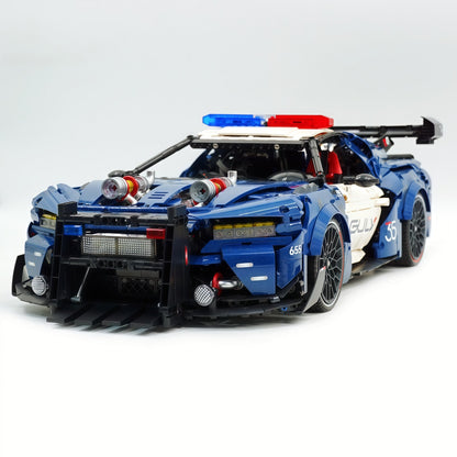 Trilumity Building Block Set: 1:8 American Mustang Police Car | The Ultimate RC Collector’s Item (3975-Piece)