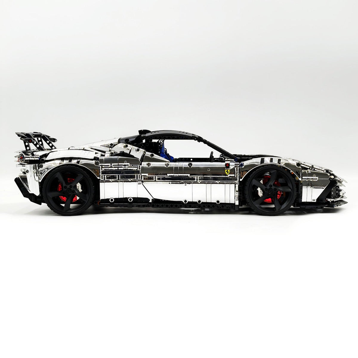 Trilumity Motorized Building Block Set: 1:8 Xx Track Hybrid Silver Plating Limited Color, The Ultimate Supercar, More Than 12 Features