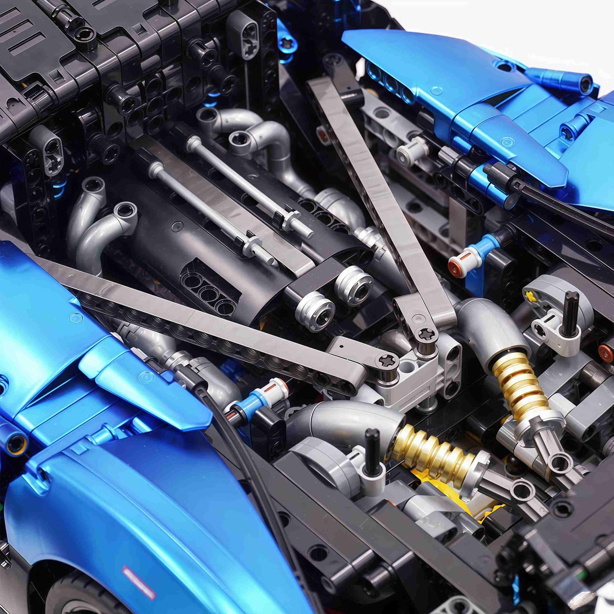 Trilumity Motorized Building Block Set: 1:8 The Ultimate British Woking Hypercar | Electric Sapphire Blue Custom Edition | Shipped in Original Gift