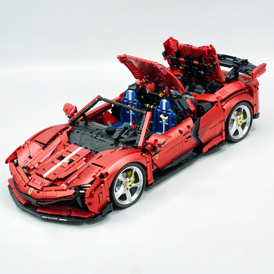 Trilumity Building Block Set: 1: 8 Hybrid V8 Supercar Building Set – Ultimate Remote Control Supercar (3982Piece)