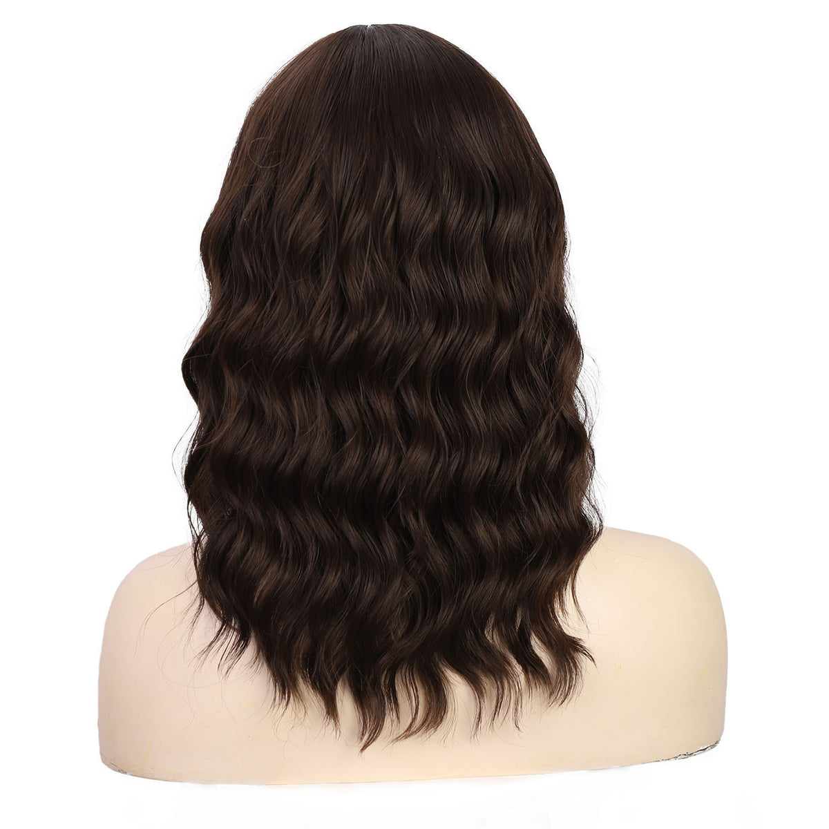 Trilumity Water Wave Wig with Bangs in Black, colour reference