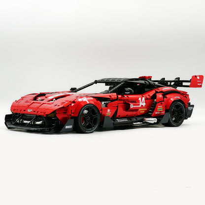 Trilumity Building Block Set: 1:8 Aston Martin Vulcan | Paint Pearl Red Edition | 3794+-Piece