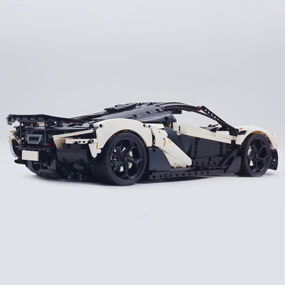Trilumity Motorized Building Block Set: 1:8 The Ultimate British Woking Hypercar | White Custom Edition | Shipped in Original Gift Box (4200+-Piece)