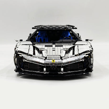 Trilumity Motorized Building Block Set: 1:8 Xx Track Hybrid Silver Plating Limited Color, The Ultimate Supercar, More Than 12 Features