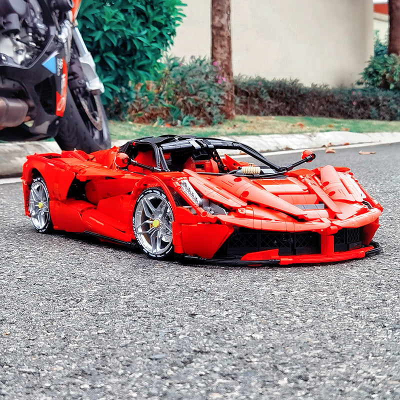 Trilumity LaFerrari C6 Sportcar, Fully Detailed Simulation Building Block Set, 1:8 Scale, Remote Control, 4,739-Piece