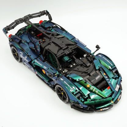 Trilumity Motorized Building Block Set: 1:8 The Ultimate Italian Hybrid Hypercar Evo | Chameleon Metallic Paint Italian Flagship (4058+-Piece)