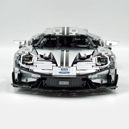 Trilumity Building Block Set: 1: 8 Ford GT Silver Supercar (3056-Piece)