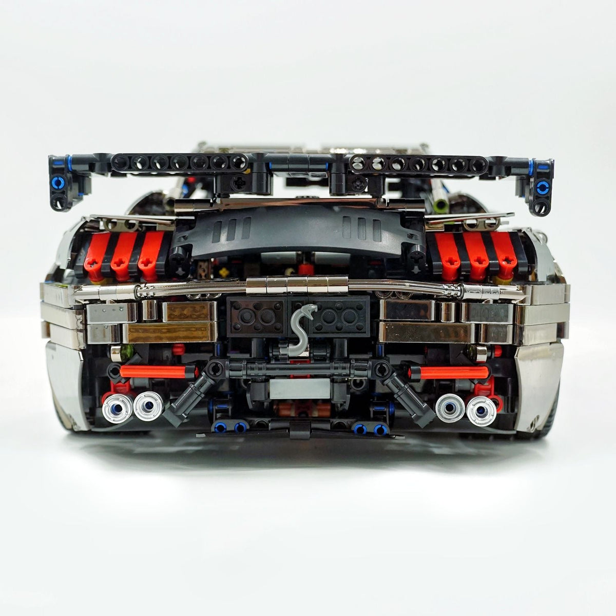 Trilumity Building Block Set: 1: 8 Ford Shelby Gt500, Matte Black Customized Version (3400Piece)