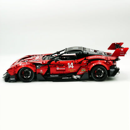Trilumity Building Block Set: 1:8 Aston Martin Vulcan | Paint Pearl Red Edition | 3794+-Piece