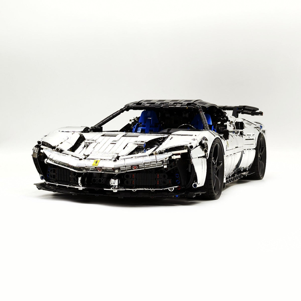 Trilumity Motorized Building Block Set: 1:8 Xx Track Hybrid Silver Plating Limited Color, The Ultimate Supercar, More Than 12 Features