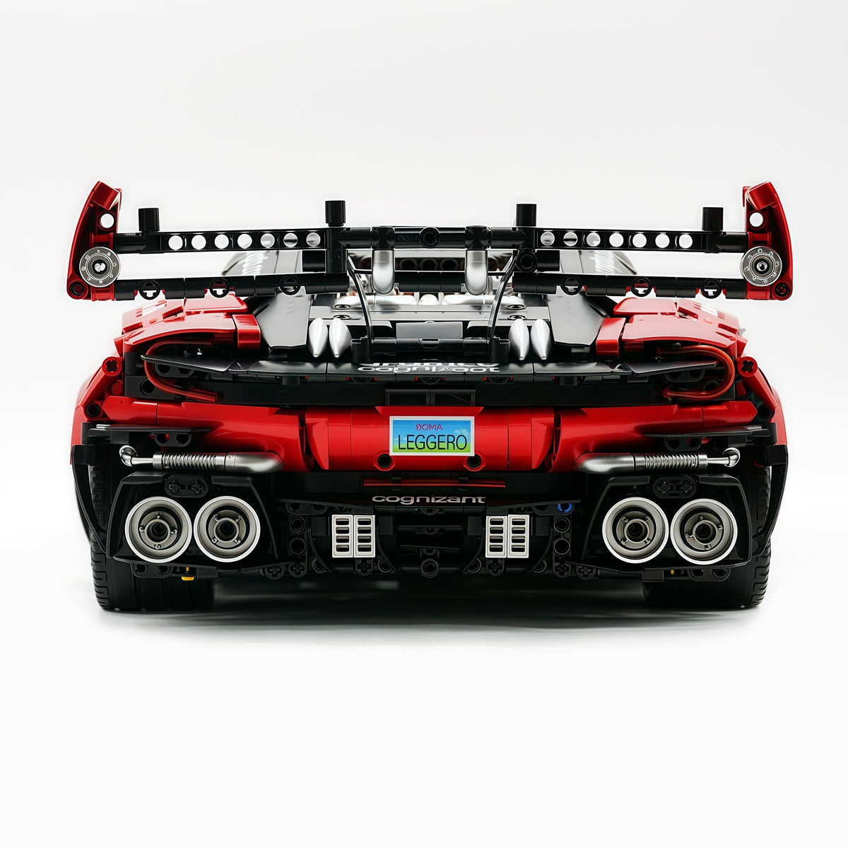 Trilumity Building Block Set: 1:8 Aston Martin Vulcan | Paint Pearl Red Edition | 3794+-Piece