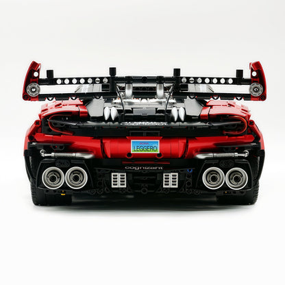 Trilumity Building Block Set: 1:8 Aston Martin Vulcan | Paint Pearl Red Edition | 3794+-Piece