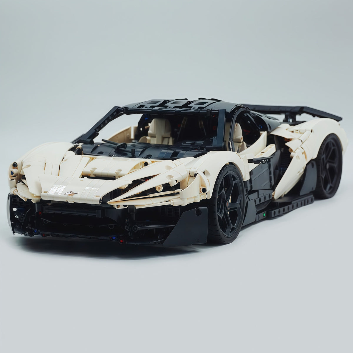 Trilumity Motorized Building Block Set: 1:8 The Ultimate British Woking Hypercar | White Custom Edition | Shipped in Original Gift Box (4200+-Piece)